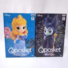 未開封 Qposket ディズニー オーロラ姫＆マレフィセント レアカラーセット
