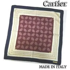 ☆Cartier/カルティエ☆マストドゥカルティエ☆イタリアシルク☆スカーフ☆