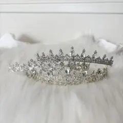 ウェディング ティアラ 3個セット シルバー キラキラ リボン 花嫁 小物