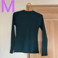 未使用タグ付　アースミュージックエコロジ ハイネックリブカットソー　Mサイズ