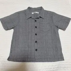 MPS 半袖シャツ　チェック　110cm