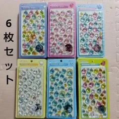 しずくちゃん　ボンボンドロップシール　風　6枚セット