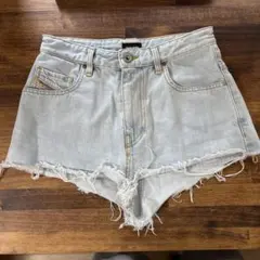 デニムショートパンツ 26サイズ ライトブルー