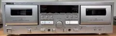 TEAC ダブルカセットデッキ W-1200(S)　リモコン付き　美品