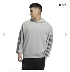 adidas アディダス パーカー グレー