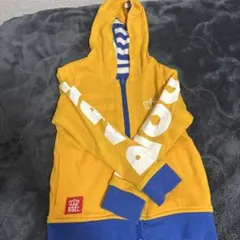 BABY DOLL フルジップパーカー イエロー/ブルー