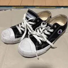 ☆Champion ブラック ローカット スニーカー★ 24.5のサムネイル
