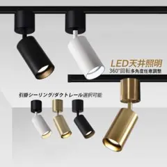 値下げ！！ スポットライト　LED天井照明 360°回転タイプ　ダクトレールのサムネイル