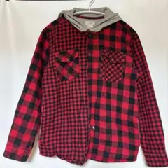 エルエルビーン チェック柄 パーカー シャツ 長袖 Ｓ 赤 黒 お出かけのサムネイル