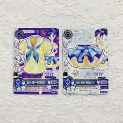 アイカツカード ブルーステージコーデ 霧矢あおい スクールドレス