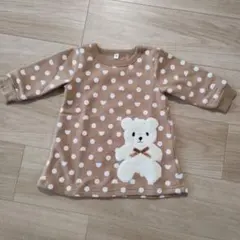 くまさん裏起毛ワンピース＆チュニック