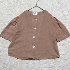 【jumelle】ジュメロ◇半袖 カーディガン リネン混 トップス Fのサムネイル