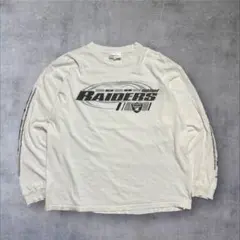 00s adidas × NFL レイダース ロンT ホワイト Y2K