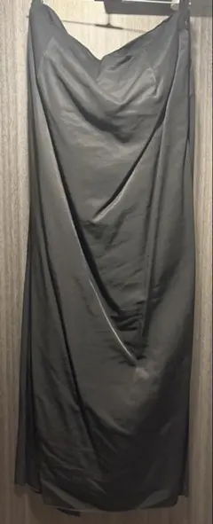 MOUSSY ブラック サテンスカート 2