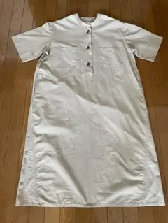 『美品』 MHL コットンリネンワンピース 2024年 ベージュsize1