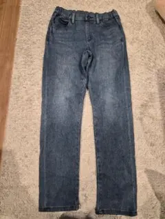 HEATTECH キッズ長ズボン 140cm ダークブルー