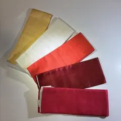 重ね襟 5本セット(正絹)