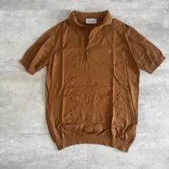 ジョンスメドレー スキッパーネック ポロシャツ シーアイランド