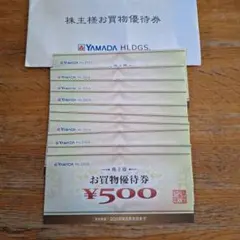 ヤマダYAMADA HLDGS お買物優待券 ¥500×10枚