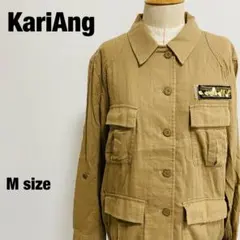 カリアング KariAng ミリタリージャケット Mサイズ ベージュ 【583】