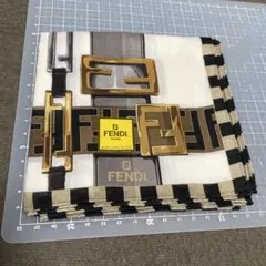 未使用　FENDI 大判ハンカチーフ　綿100%
