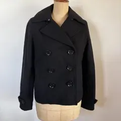 ブラック ピーコートジャケット