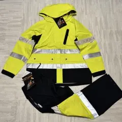⭐️未使用⭐️高視認性防護服レインジャケット・パンツ　L