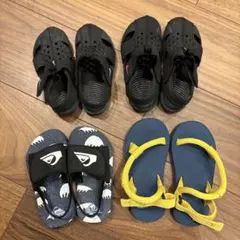 ８月15日お値下げ！！子供用サンダル　4点セット　男の子