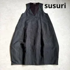 美品　SUSURI ススリ　サーディンドレスワンピース　フォーマル susuri（ススリ）の「SUSURI ススリ サーディンドレス #navy