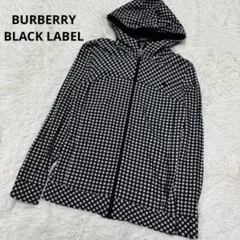 美品✨BURBERRY BLACK LABEL ギンガムチェックジップパーカ