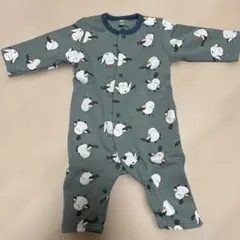 鳥柄ロンパース