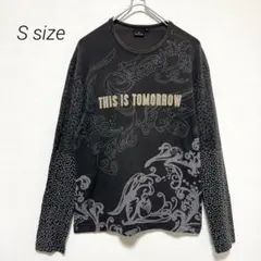 ポールスミス 長袖Tシャツ 総柄 黒 S ロンT タトゥー柄 y2kのサムネイル