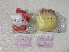 スタジオハヌル×サンリオキャラクターズふわふわぬいぐるみキティ・プリン2個セット