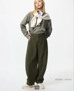 ユニクロ　ジャージーバレルレッグパンツ　M