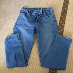 UNIQLO デニムブルー ストレートパンツ 150
