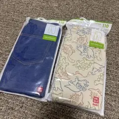 UNIQLO レギンス リラックスフィット　110 恐竜