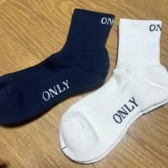 ONLY ソックス未使用品　白と紺