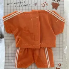 ぬい服　ジャージ　オレンジ　ぬいコス　推し　セリア　キャンドゥ