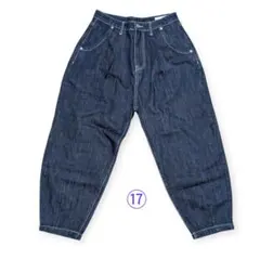 moco様専用⑯⑰美品【ANTIQUA】2本 バルーンデニム☆M ノンウォッシュ