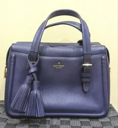 kate spade ケイトスペード ショルダーバッグ タッセル ネイビー 紺