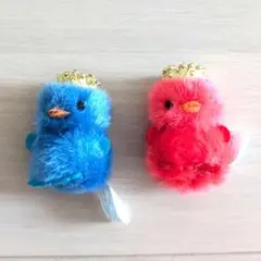 ひよこのおかげ　ぴよりーな　青　赤　王冠　２個セット