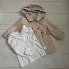 2着✳︎dave&bella トレンチコート ブルゾン　アウター 丸襟 カットソー