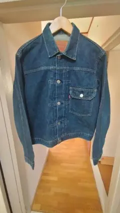 ビンテージ90年代リーバイス506XX革パッチファーストGジャンBIGE青38