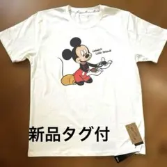 新品タグ付ミッキー　ディズニーオーガニックコットン100% Tシャツ　Lのサムネイル