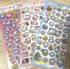 国内正規品！キャンディグリッターステッカー 3種類セット