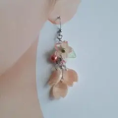 桜の花モチーフ ピアス