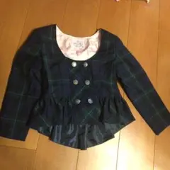 Mezzo Piano チェック柄 ジャケットとスカートのセット