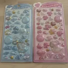 メロ、シナ　うるちゅるポップシール2種セット