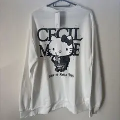 セシルマクビー × ハローキティ ー　メンズトレーナー裏起毛　Lサイズ
