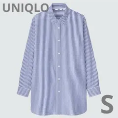 UNIQLO／ユニクロ／シャツ／コットンストライプロングシャツ
